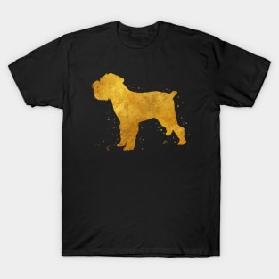 Brussels griffon dog golden art T-Shirt